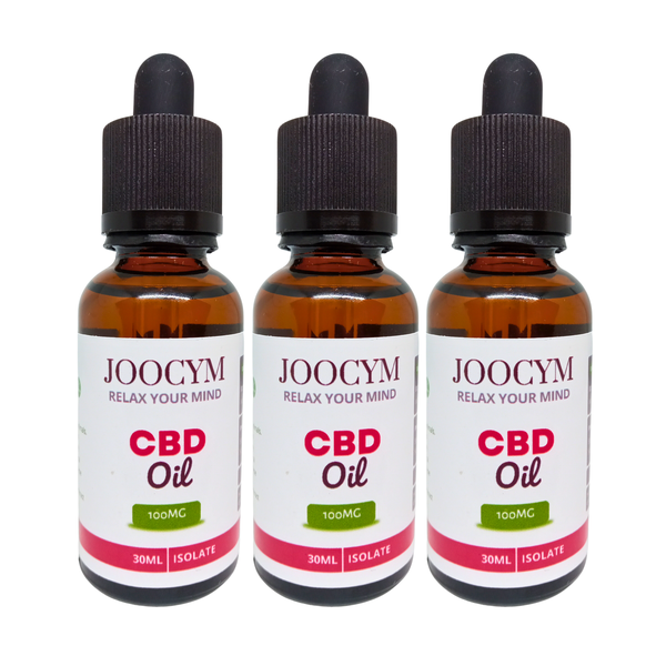 JOOCYM 100mg CBD Oil (Isolate) - 3 Pack