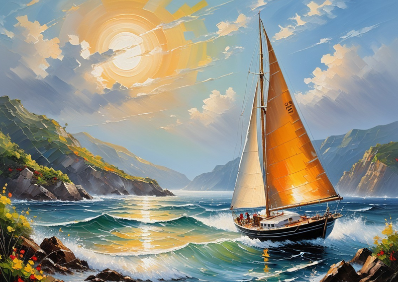 Canvas cm Home Decor Wall Art-Boat Ride