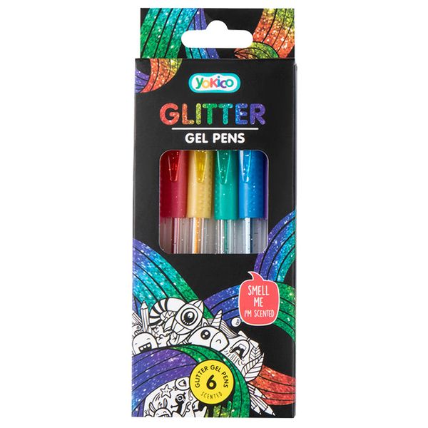 Scented Glitter Gel Pens (6Pack)