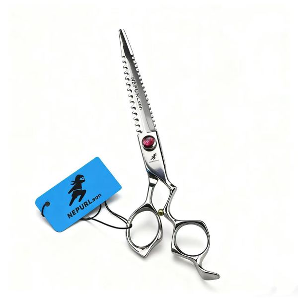7 Inch Silver Flat Shears Pet Grooming Pet Hair Trimming Scissors