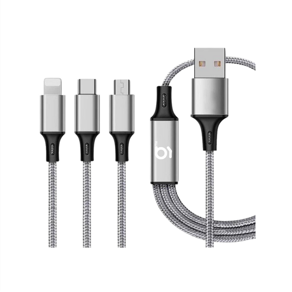 GNH 3 in 1 USB Fast Charging Cable Type C / Micro USB / Apple Lightning