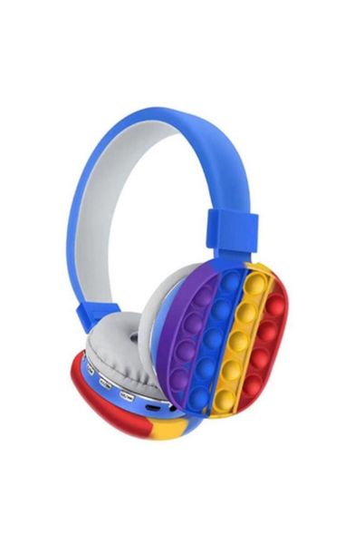 Bluetooth pop it headset phones blue
