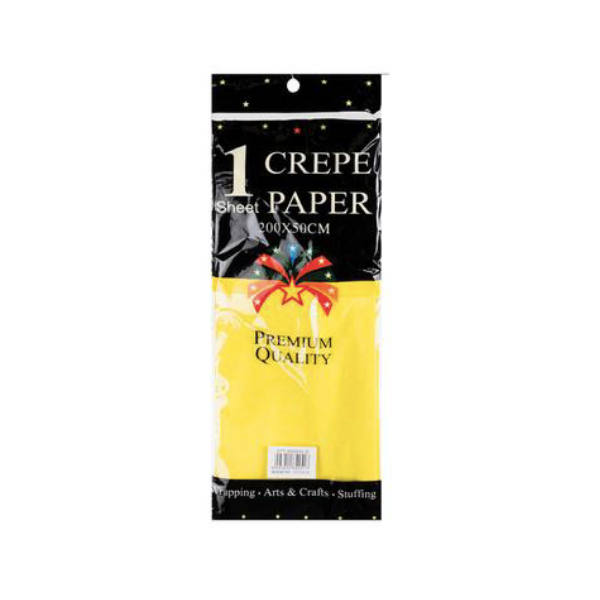 Premium Quality Stationary- Yellow Crepe Sheet x 2