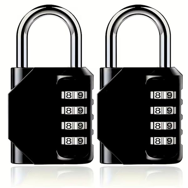 Bestby-Heavy Duty 4 Digit Combination Resettable Security Lock-2 Pack
