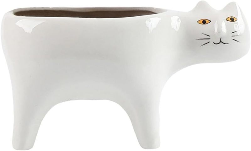 Cat Shaped Ceramic Planter Pot for Succulents