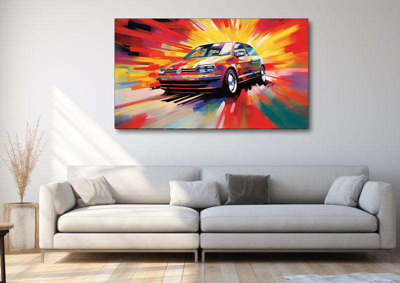 Canvas Wall Art - Dynamic Duo Abstract - HD0132
