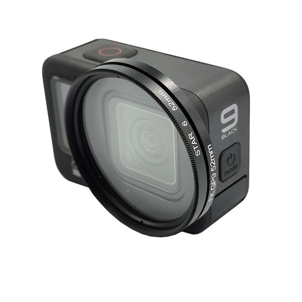 S-Cape 52mm Star Filter compatible with Gopro Hero 10 &amp; 9 - 6 Point