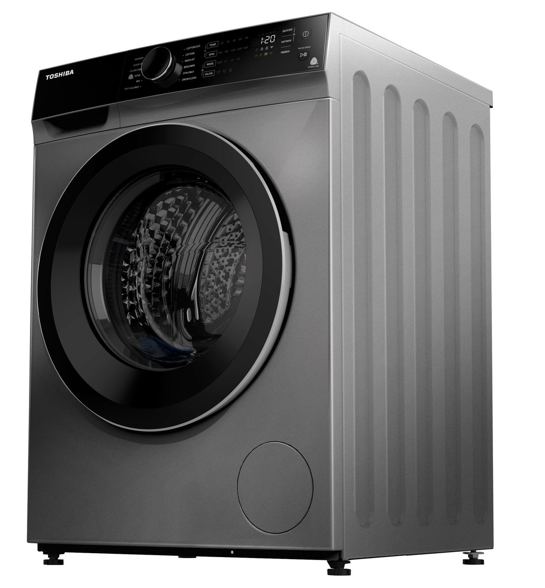 Toshiba 9kg Front Load Inverter Washing Machine - 1400rpm - Silver