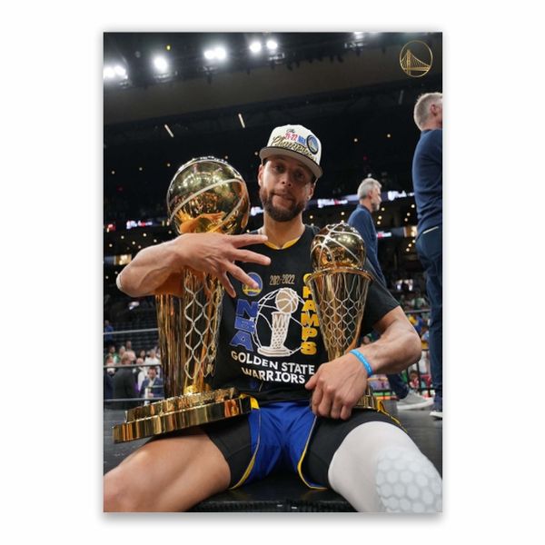 Stephen Curry Trophies Poster - A1