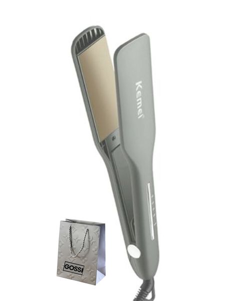 Kemei - 750 Rapid Heating Hair Straightener &amp; GOSSI Bag