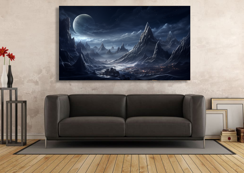 Canvas Wall Art - Lunar Highlands Abstract - HC1023