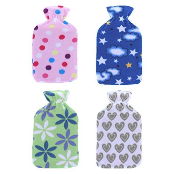 Hot Water Bottle with Fleece