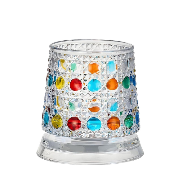 Spinning Whiskey Glasses, with 360 Rotating Base