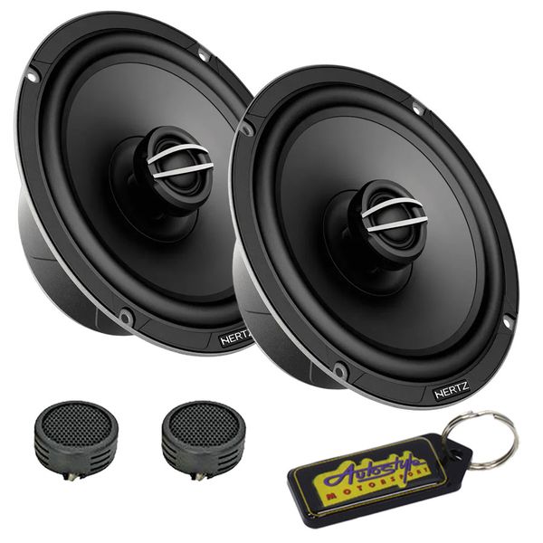 Hertz Cento Series 6.5" 210w 70rms 2-Way Speakers &amp; Evo Tweeters &amp; Keyring