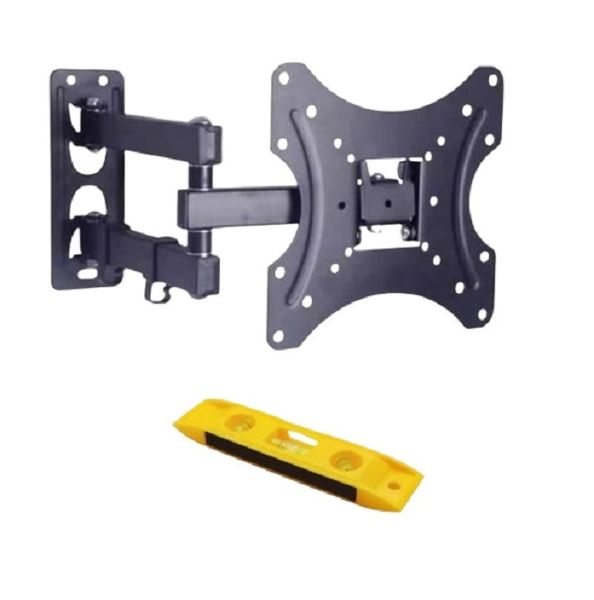 Full-Motion Swivel &amp; Tilt TV Wall Mount 14-42 with Magnetic Level
