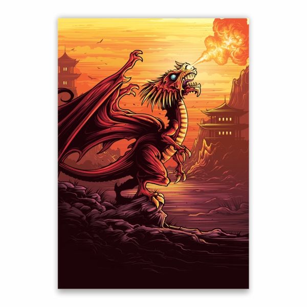 Harry Potter Red Dragon Poster - A1
