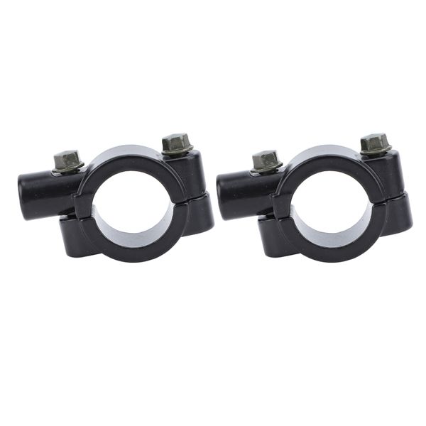 Universal Motorcycle Handlebar Mirror Mount 2Piece 25mm Black M10