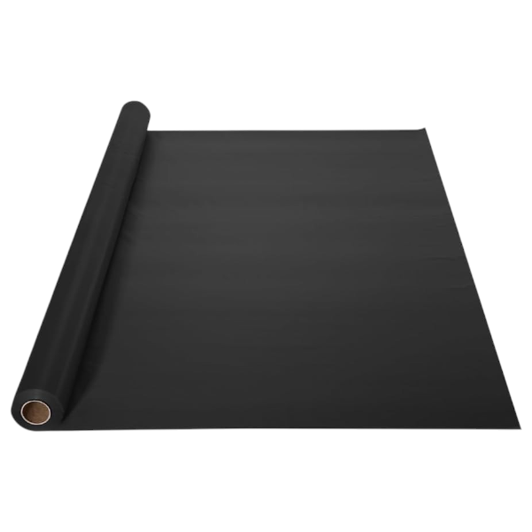 1-Roll 10m x 44cm Matte Finish raft Wrapping Paper Roll - Black