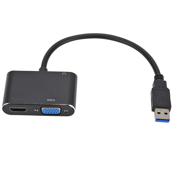 2 in 1 for USB to HDMI and VGA Adapter for 1080p USB 3.0 to HDMI VGA Adapte