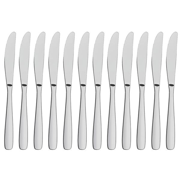 Tramontina 12pc Dessert Knife, Amazonas, Stainless Steel Dishwasher Safe