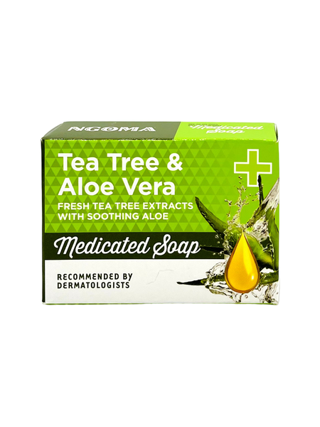 NGOMA - Tea Tree &amp; Aloe Vera Medicated Soap - 12 Pack