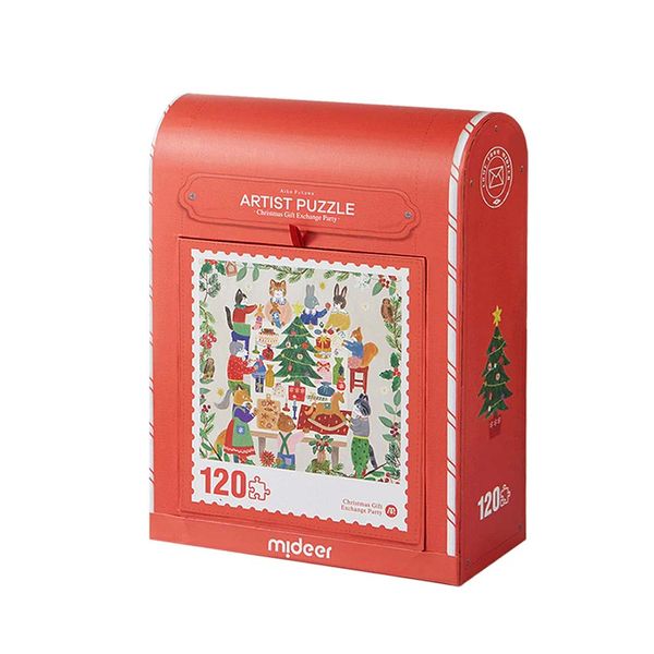 Mideer Artist Jigsaw Puzzle - Christmas Gift Exchange Party - 120 Pieces