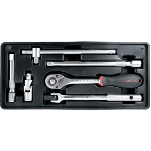 FIXMAN 6 Peice Socket &amp; Rachet 1/2" DR ACCESSORIES Set