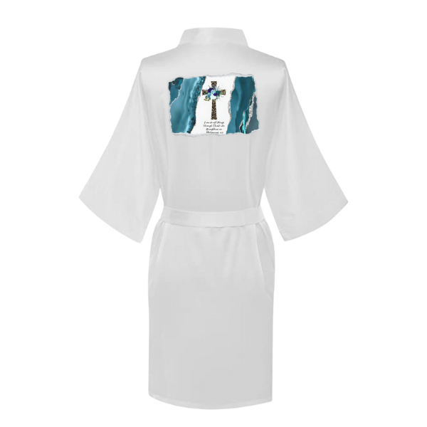 Mom Printed Summer Gown with Tumbler-I can do all things