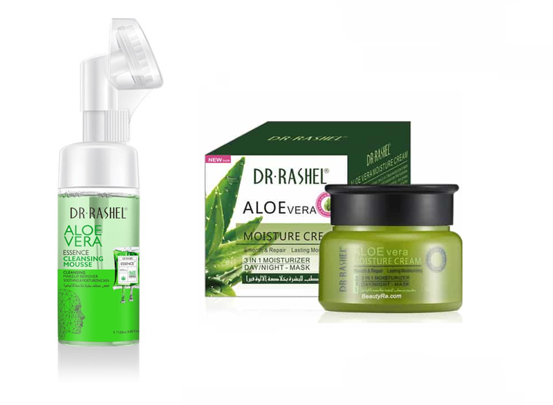 Aloe Vera Cleansing Mousse and 3-in-1 Day/Night Mask