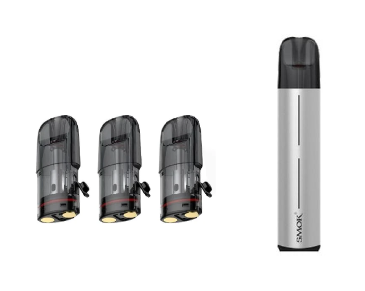 Smok Solus 2 Vape Kit Plus Smok Solus 2 Replacement 0.9ohm Pods - 3 Pack