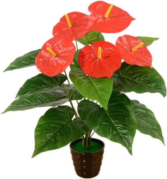 J P Artificial Potted Plant Tropical Plant with Split Leaves