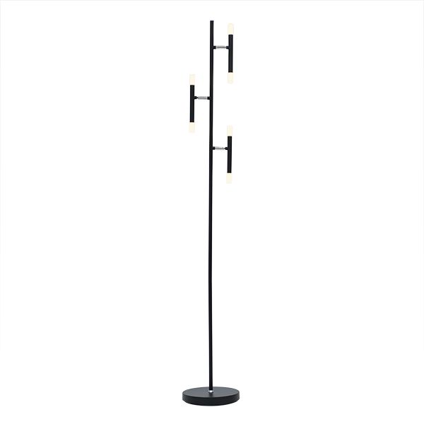 The Lighting Warehouse Floor Lamp Leyla 3 Light LED Black Shop Today. Get it Tomorrow