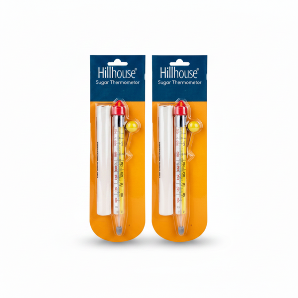 Hillhouse 21.5cm Glass Candy Thermometer for Accurate Confection - 2 Pack