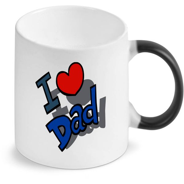 I Love Dad Birthday Christmas Father's Day Gift Magic Coffee Mug