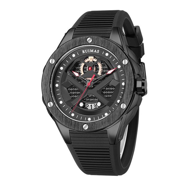 RUIMAS Men's Watch Fashion Style Sports Watch Silicone Strap Quartz Watch 5