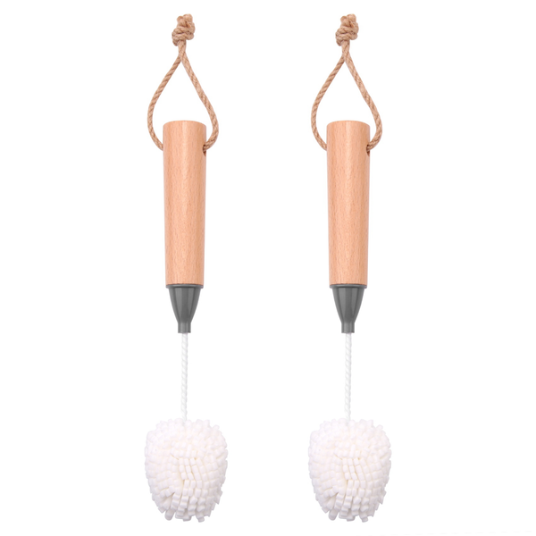Wine Glass Cleaning Brush Flute and Stemware with Handles 2Piece