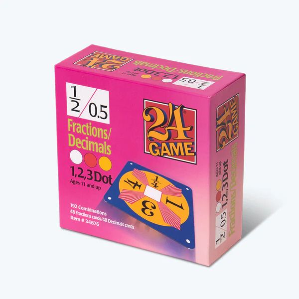 24 Game(Maths 24) Fractions/Decimals 96 pack