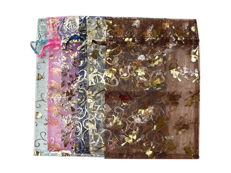 BEAD COO Bulk Gift Bag 15cm by 20cm 6 Colours - 30 Pieces