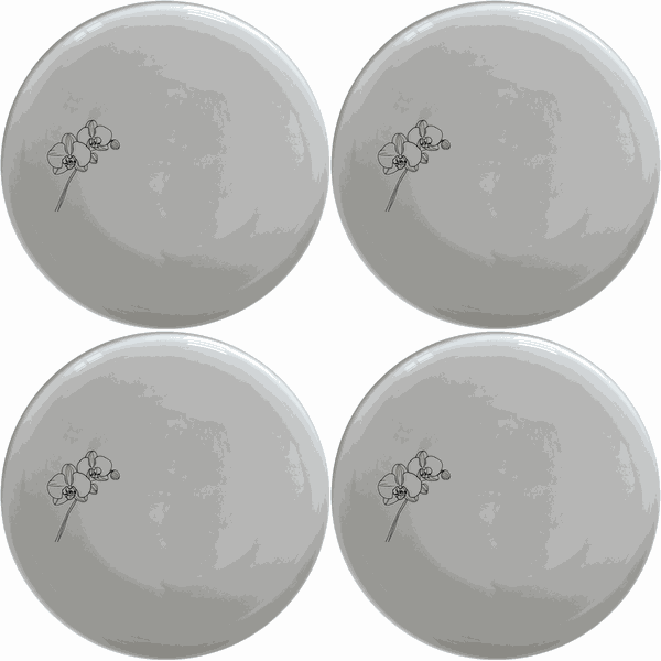 Orchid Stems Dinner Plate Set of 4 - Range 1
