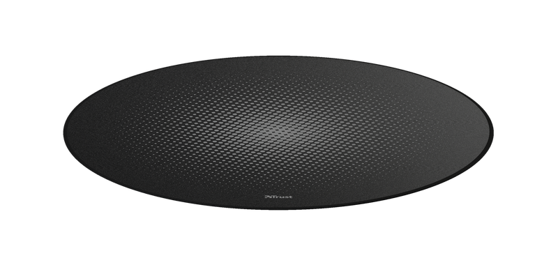 Trust Mika Round Floor Mat for Gaming Chairs-Black
