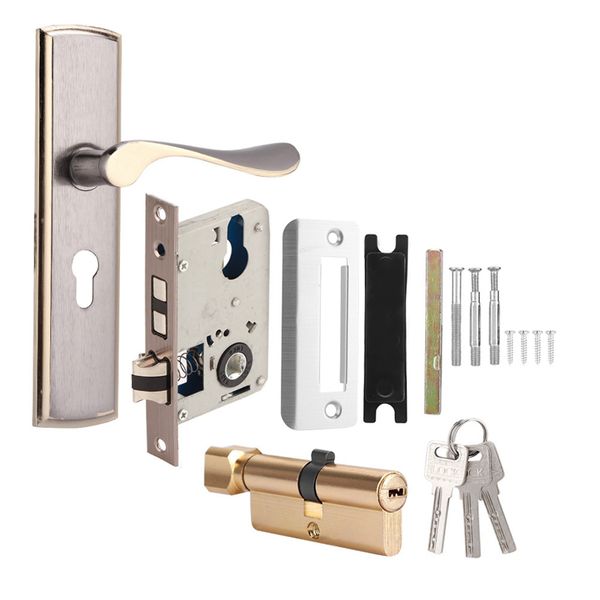 Aluminum indoor bedroom door lock