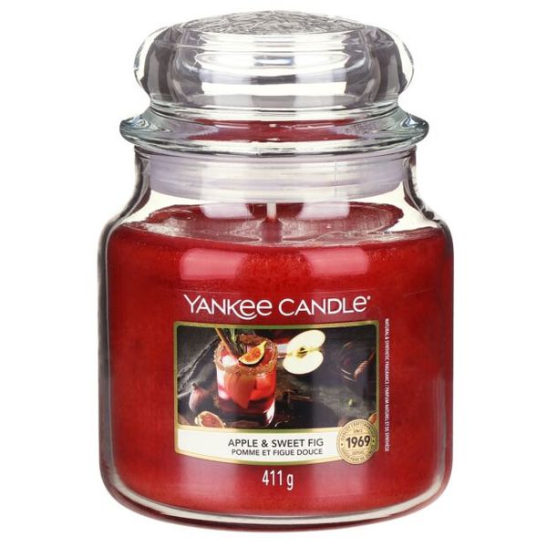 Yankee Candle Apple and Sweet Fig Medium Jar
