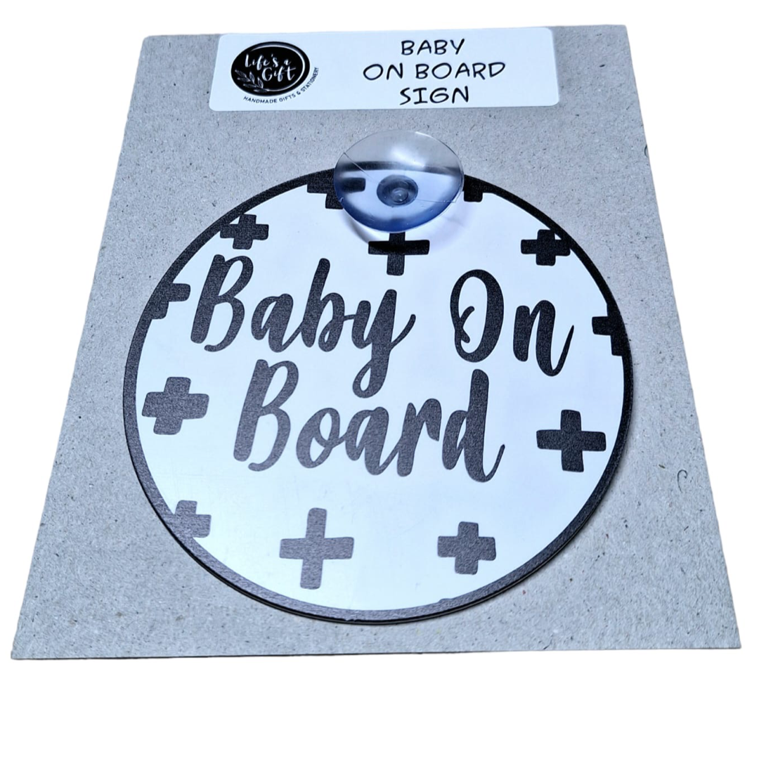 baby on board sign where to put it