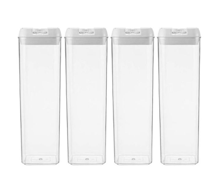 Airtight EasyLock Food Storage Containers Pantry Storage Organizer - Set of 4