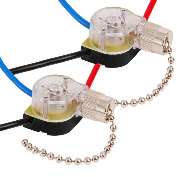 3Pack Ceiling Fan Light Switch ZE-110 Fan Switch 3 Way Speed Fan Switch Cei