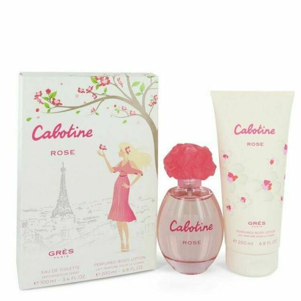 Gres Cabotine Rose Gift Set - 100ml Eau de Toilette + 200ml Body Lotion