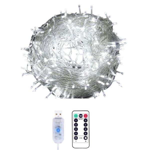 Synergy360 200 LED Curtain Fairy Lights Usb Powered with Remote Control