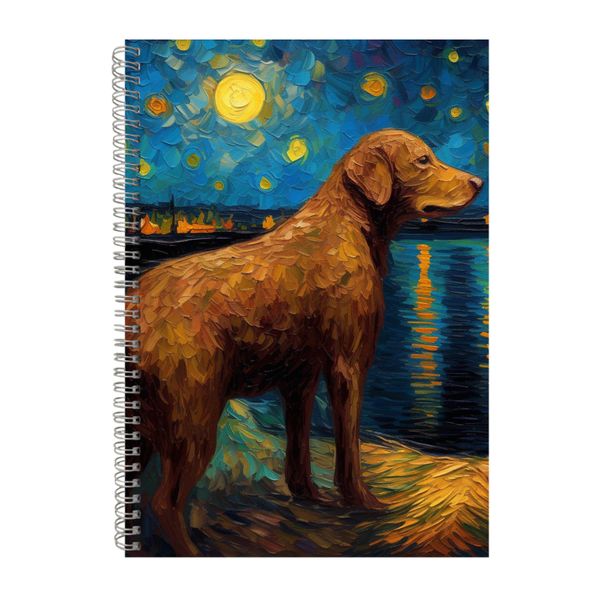 CHESAPEAK BAY RETRIEVER Starry Night Notebook Gift Idea Notepad Pad 109