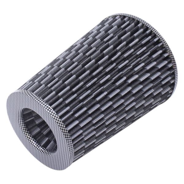 Simota Dual Cone Air Filter - Size: 76mm/200mm - Carbon Look Design
