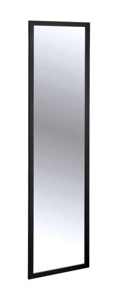 Wenko - Door Mirror - Arcadia - Black - 30X120Cm